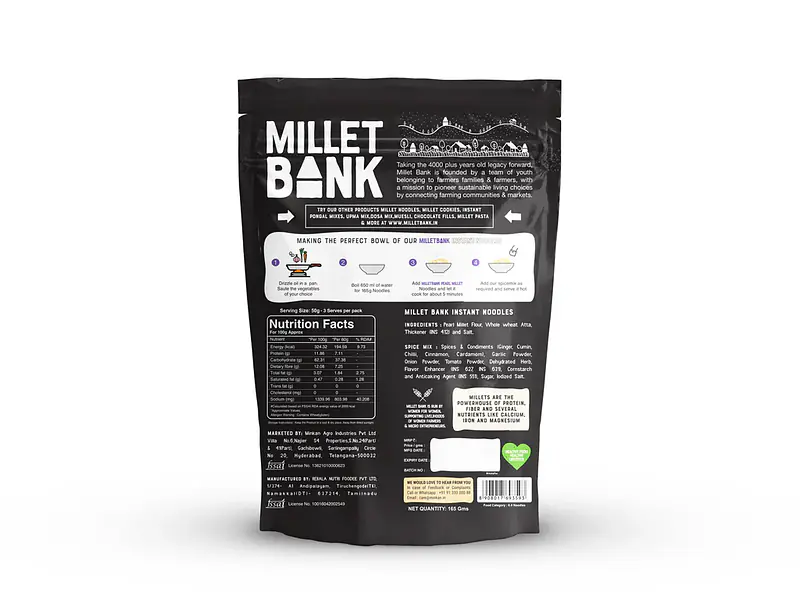 Pearl Millet Instant Noodles - Master