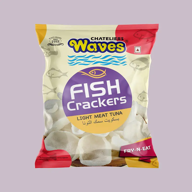 Waves Fish Crackers Light Meat Tuna - Master